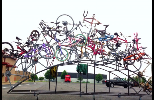 Part of the Bike Gate arch