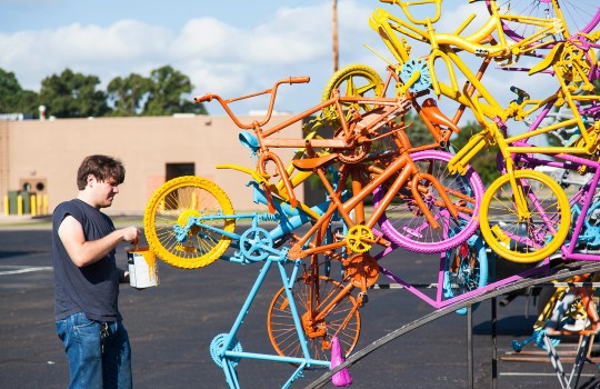 Painting Bike Gate