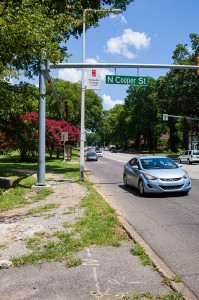 Poplar and Cooper entrance to Overton Park